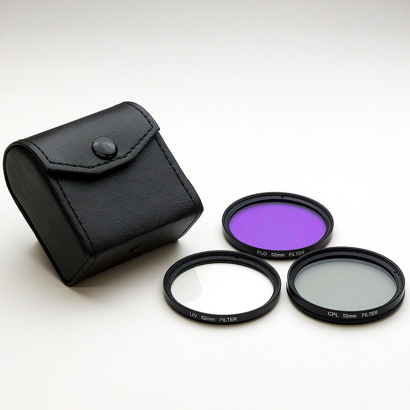 ケース入り カメラレンズフィルター3枚セット 52mm / 58mm｜｜株式会社アユート PCパーツ・VR・オーディオ等周辺機器 総合代理店