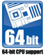 64-bit CPUをサポート