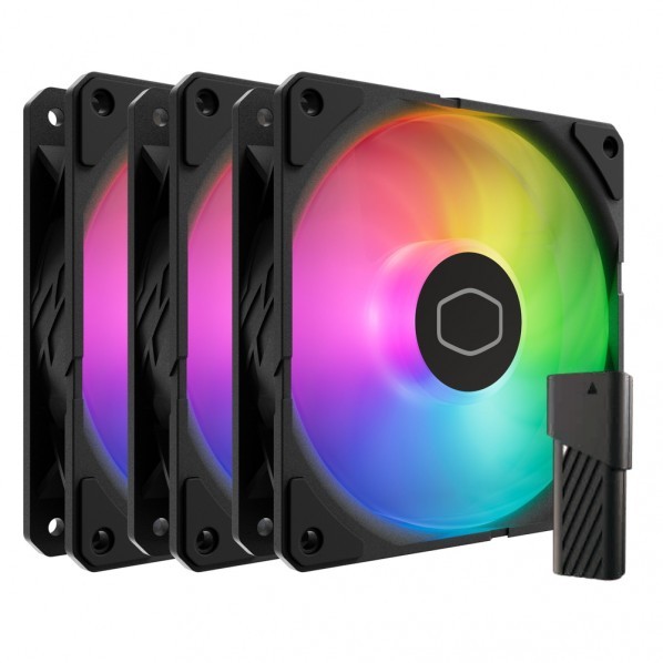 COOLERMASTER その他 パーツ MFX-B2DN-253P2-R2 (SickleFlow Edge 120 ARGB 3-Pack Fan Kit )