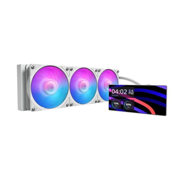 CoolerMaster CPUクーラー MLW-D36M-A24PA-LW(MasterLiquid Core LCD 360 WH ARGB)