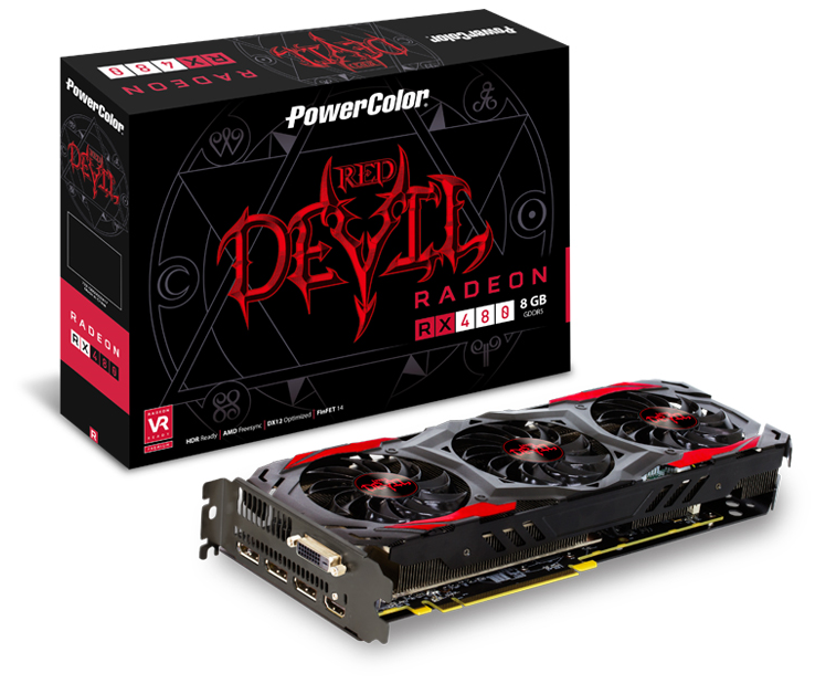 PowerColor Red Devil RX 480 8GBスマホ/家電/カメラ