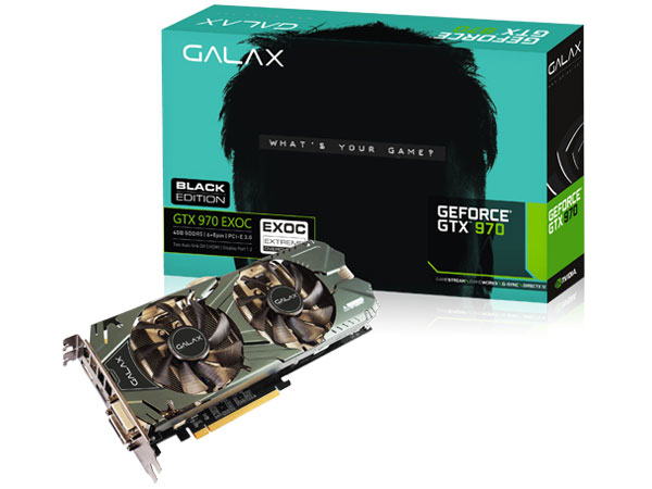 PCパーツ NVIDIA GTX970 4GB GEFORCE GTX 970 EXOC BLACK EDITION 4GB｜｜株式会社アユート