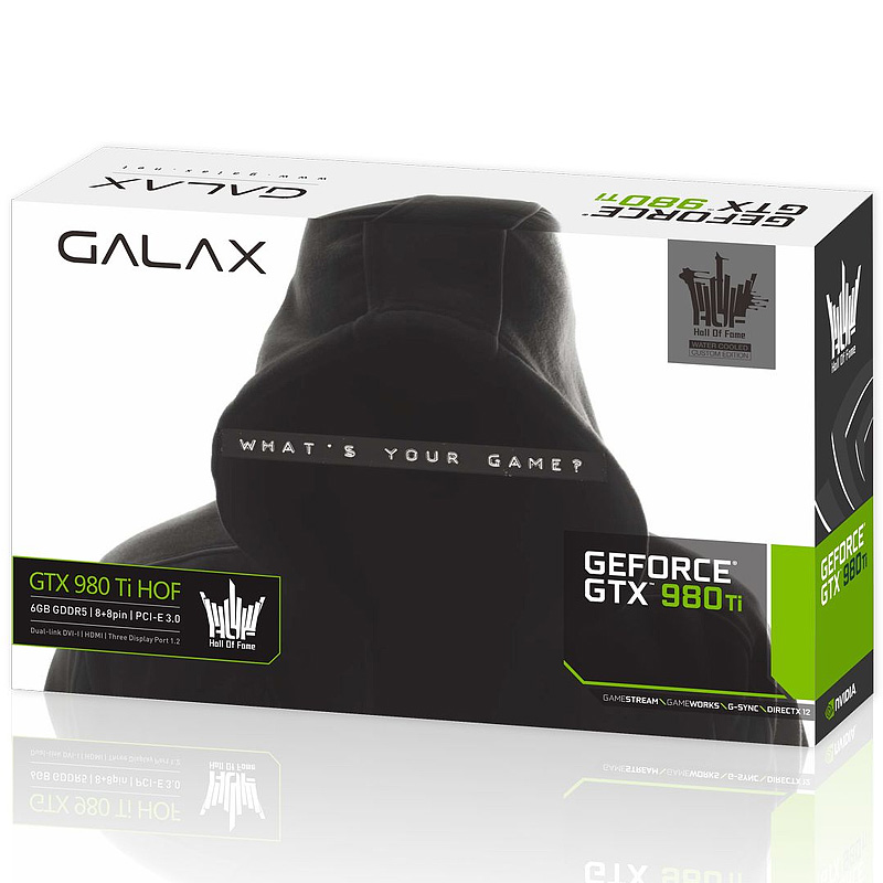 GALAX GEFORCE GTX 980 TI HOF WATERCOOLED｜｜株式会社アユート