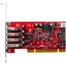 PCI接続USB3.0　4ポート増設カード　PCI-4PUSB3