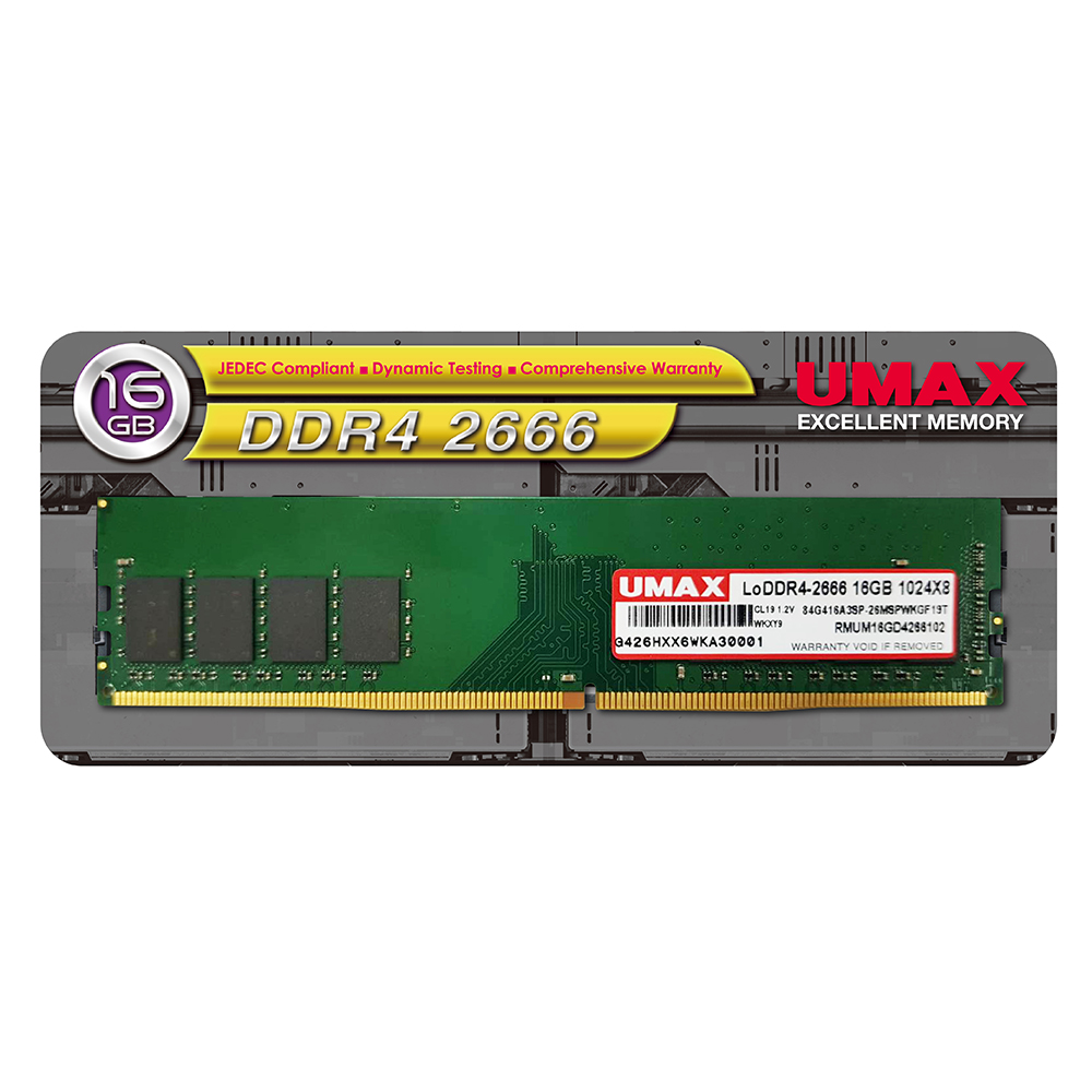 UMAX DDR4-2666 32GB(16GB×2) UM-DDR4-2666シリーズ｜UMAX｜株式会社アユート PCパーツ・VR