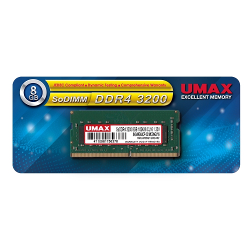 Umax DDR3 1600 8Gx2 16G メモリ