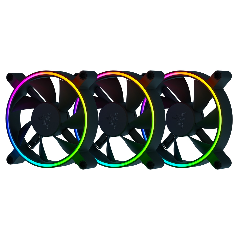 専用　箱破損品　Razer kunai chroma 120mm x3 Razer Kunai Chroma - RGB 120MM LED PWM 1FAN/3FAN※終息品｜Razer