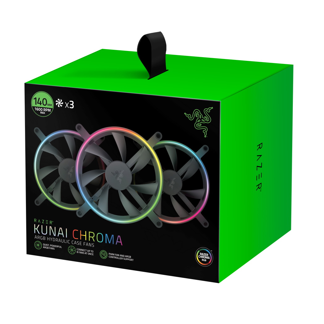 Razer Kunai Chroma - RGB 140MM LED PWM 1FAN/3FAN ※終息品｜Razer