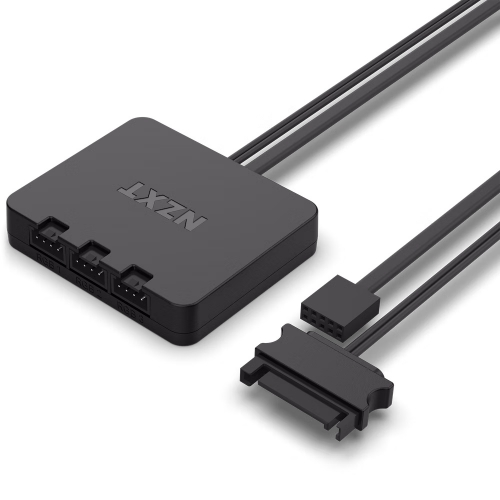 NZXT RF-D14DF-B1 F140 RGB DUO TWIN PACK & Controller Black