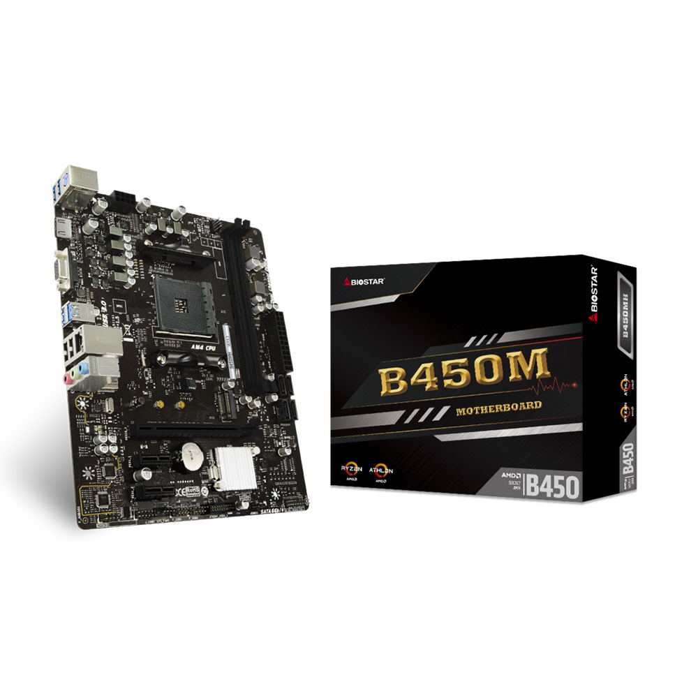 BIOSTAR B450MHP マザーボード AMD ソケットAM4 M-ATX