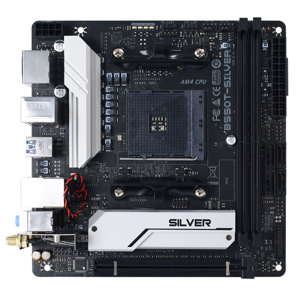 Ryzen5 5600X とM-ITX B550Tマザーのセット 動作確認済 MSI、AMD第3世代Ryzen CPUに対応したB550チップセット搭載