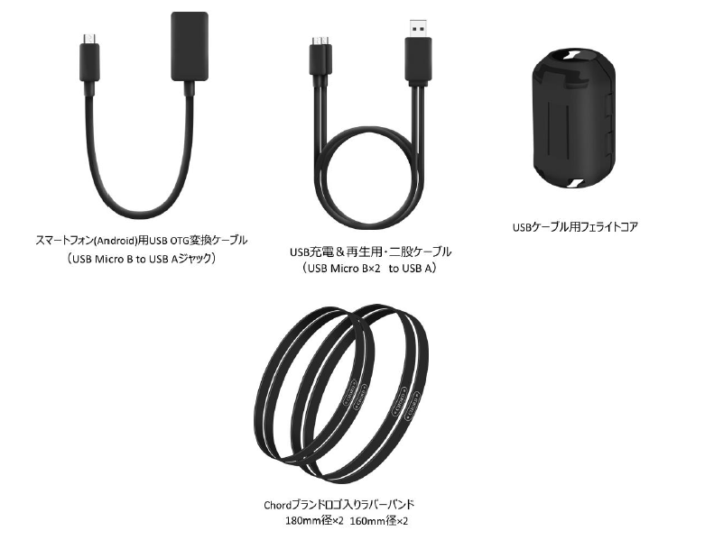 Chord Electronicsより、各種ケーブルやMojo用アクセサリーをワン