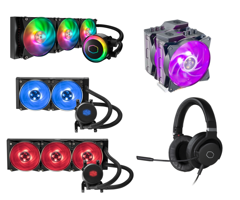 空冷CPUクーラー、水冷CPUクーラー3製品、ゲーミングヘッド