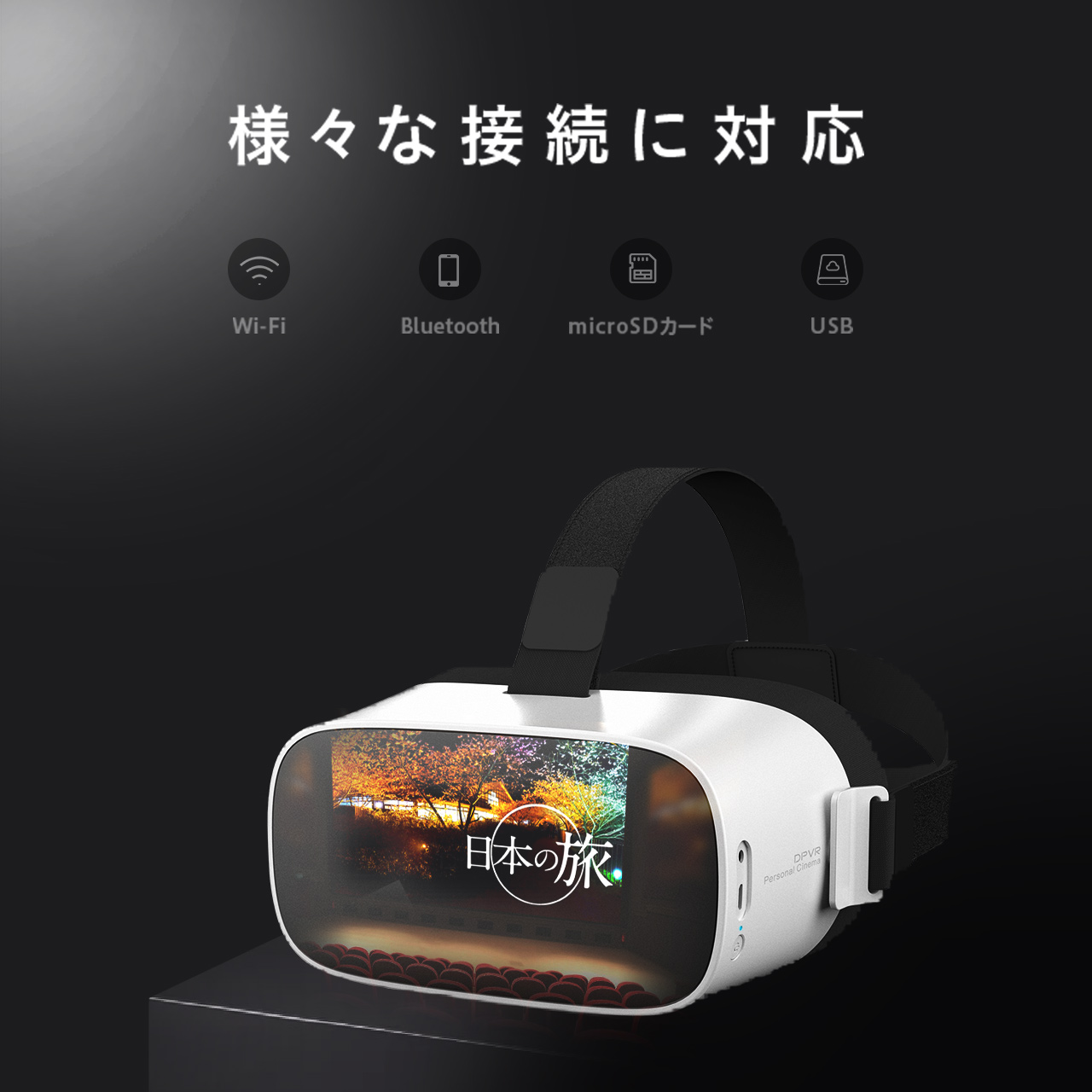映像鑑賞に特化したオールインワン型HMD「DPVRパーソナルシネマ