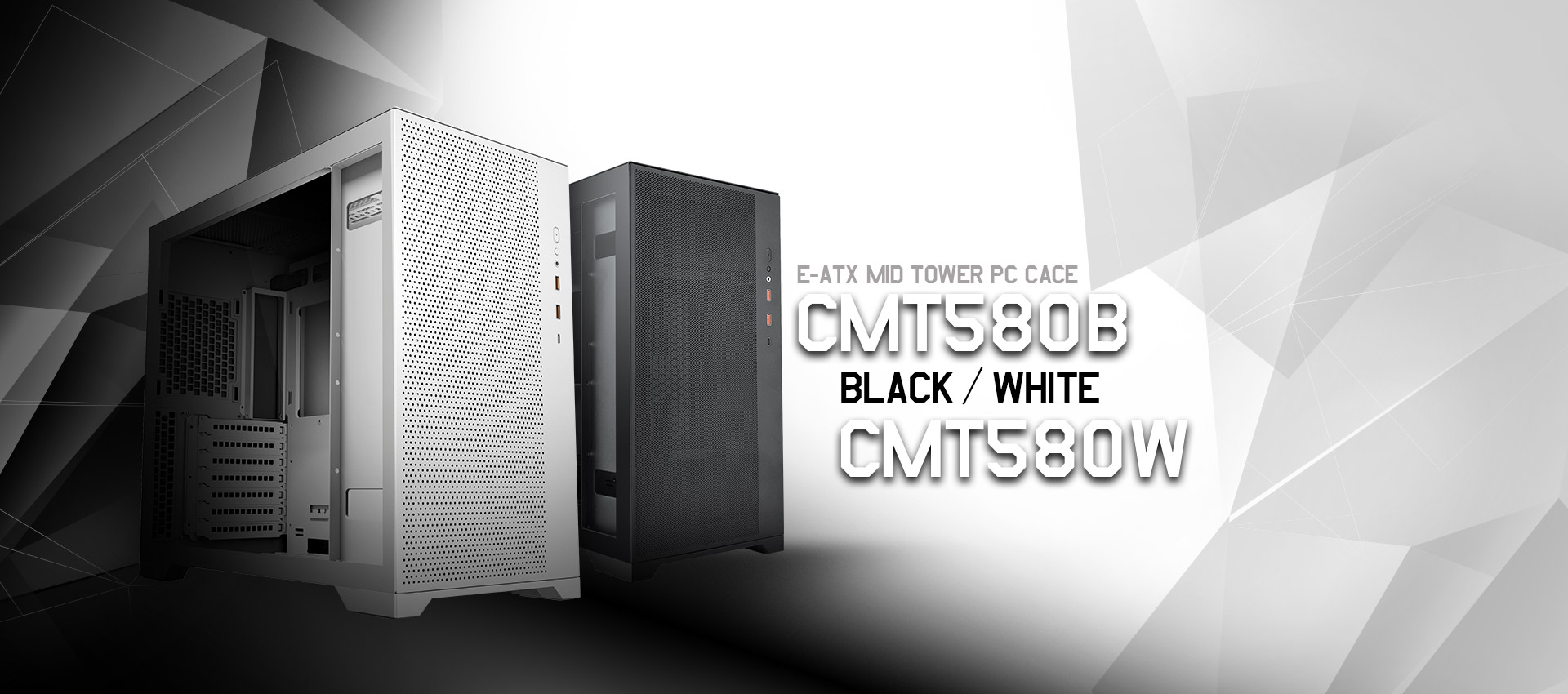 120mmファン4基標準搭載・E-ATX対応のミドルタワーケース「CMT580B