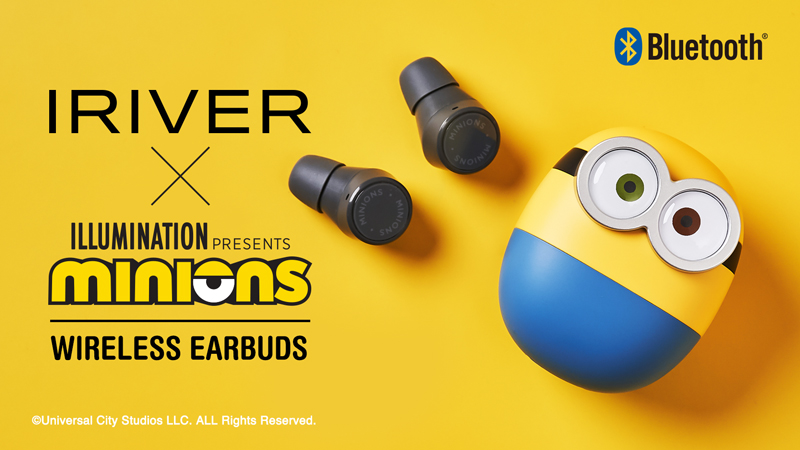 Iriverブランドからミニオンズとのコラボシリーズ第3弾モデル Bluetoothイヤホン Minions Wireless Earbuds 発表 株式会社aiuto Pcパーツ 周辺機器 総合代理店