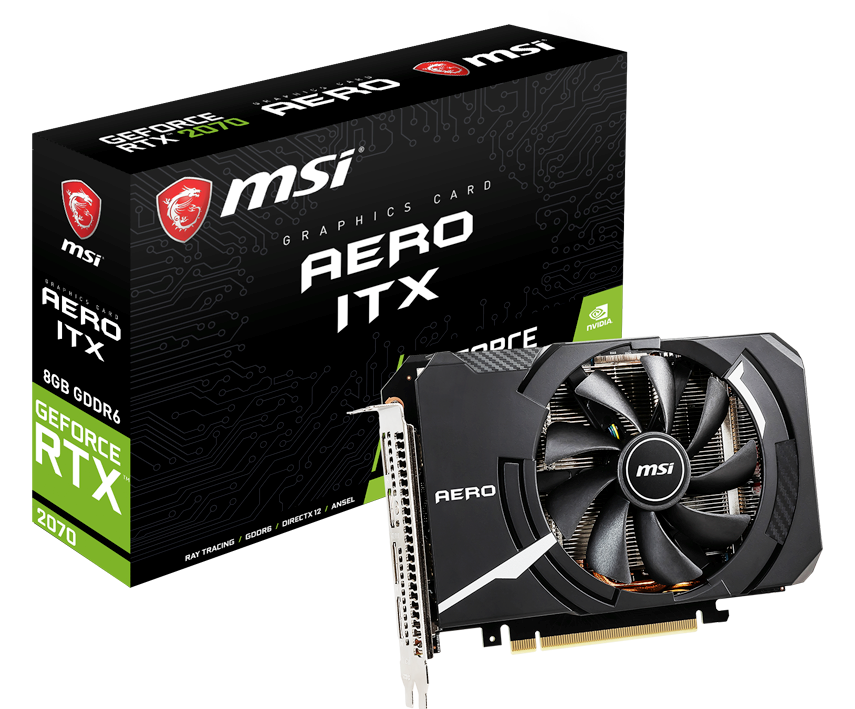 RTX 2080搭載グラフィックカード「GeForce RTX 2080 VENTUS 2070搭載グラフィックカード「GeForce RTX 2070 AERO ITX 8G」を12月22日より発売｜株式会社アユート 総合代理店