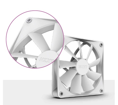 【4個セット】PC用ファン　NZXT F120Q ホワイト F120Q | NZXT 120mm Quiet Airflow PWM Case Fan