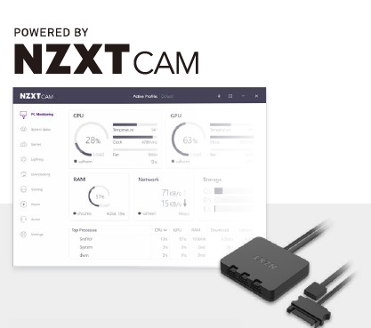 NZXT F120RGBファン 3個、RGB照明コントローラーのセットモデル NZXT | F120 RGB Core Triple Pack | Gaming PCs