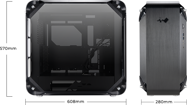 フルタワーPCケース InWin 925 IW-CS-925BLK 925
